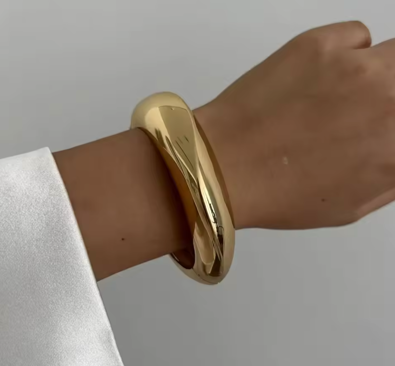 Vintage Geometric Stainless Steel Cuff Bangle