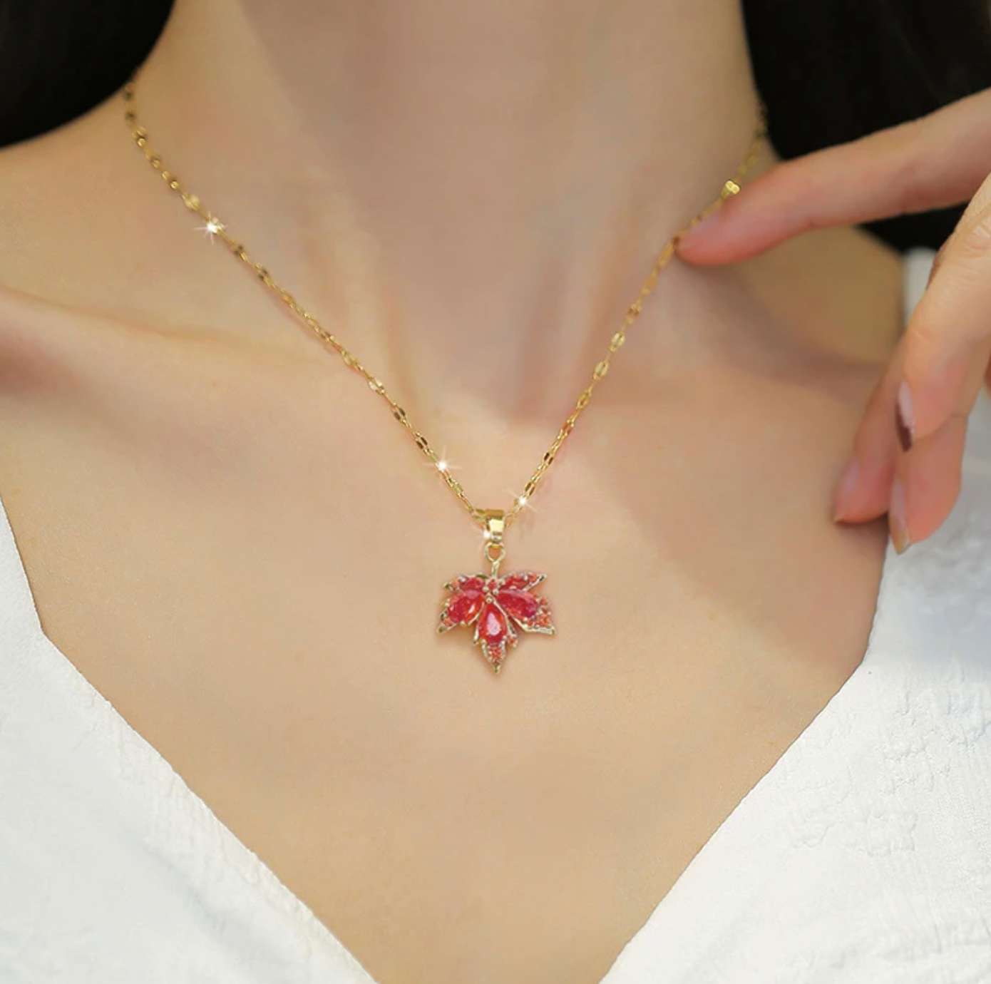 Tassel Zircon Necklace