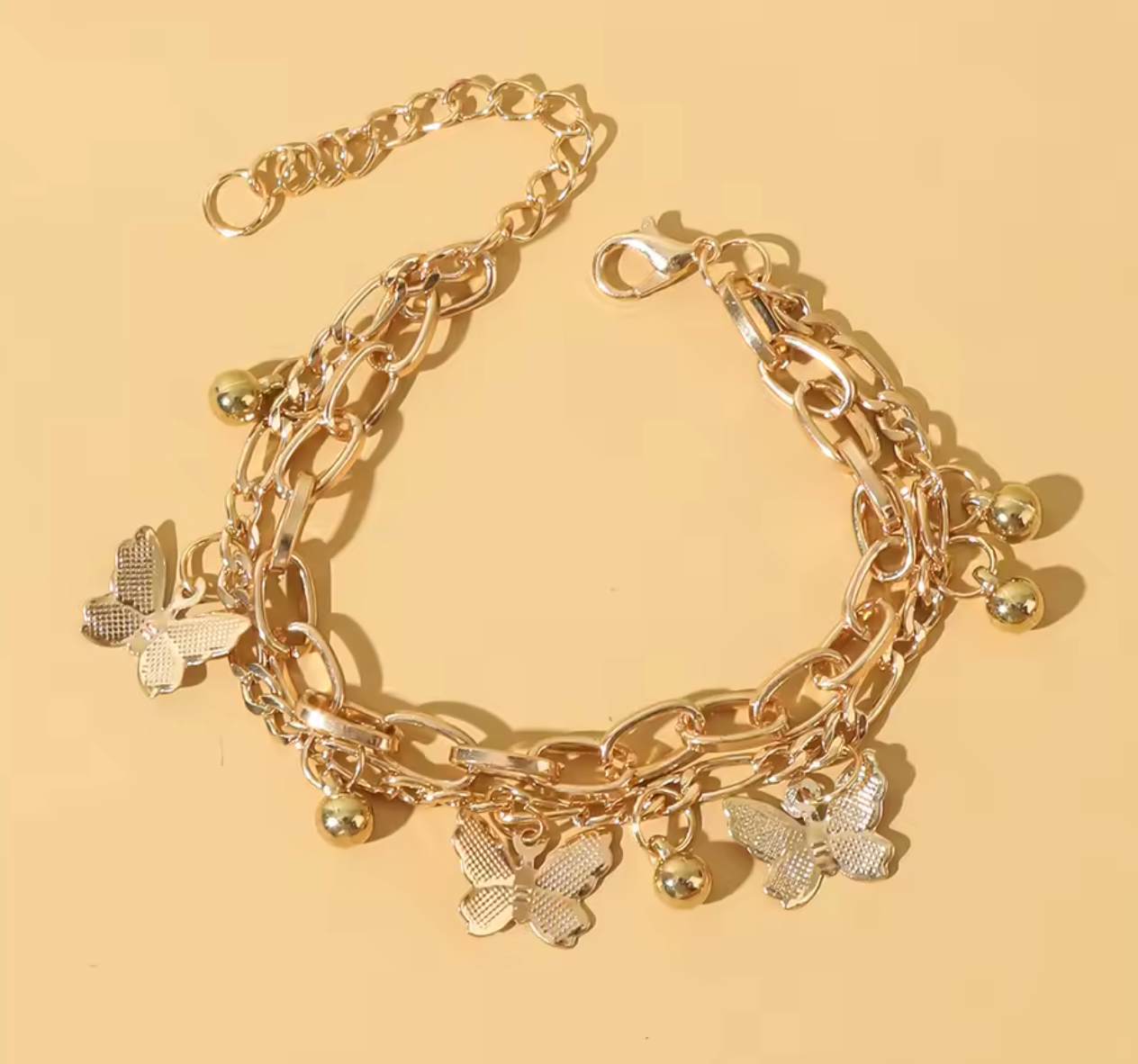 Love Double Layer Heart Bracelet